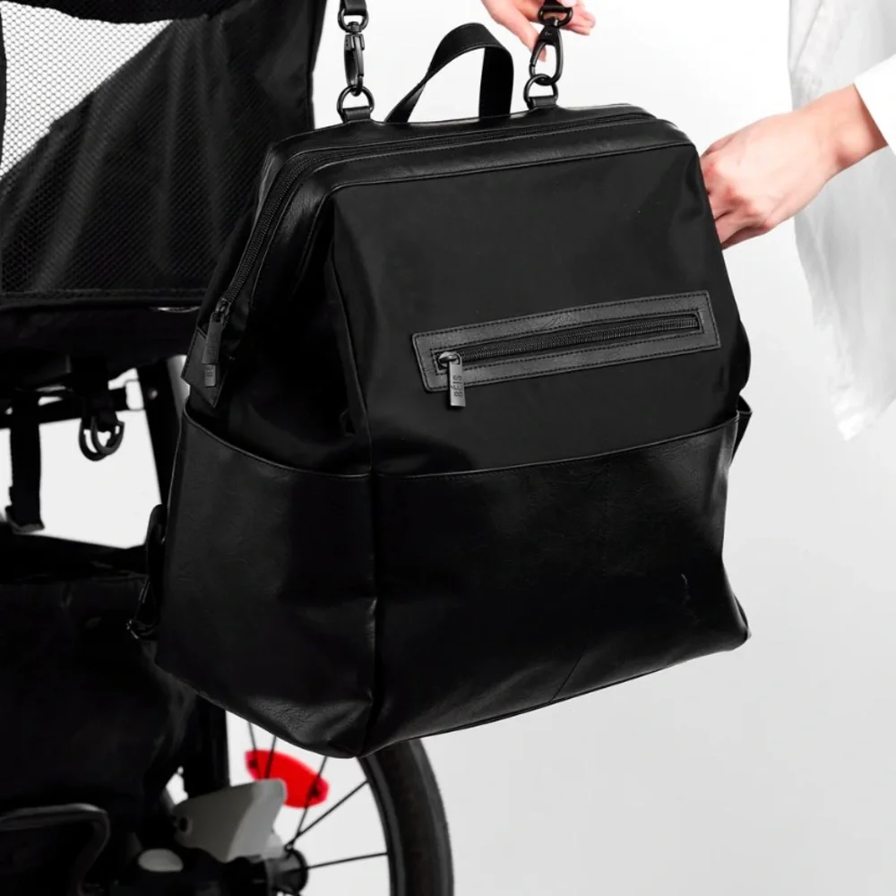 BEIS Black Diaper Bag Backpack - Picture 7 of 7